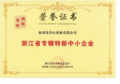 浙江省专精特新中小企业